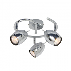 PHASING OUT SPOT III ROSETTE CHROME 3XGU10 LEGOLAS MC1163G PHASING OUT SPOT III ROSETTE CHROME 3XGU10 LEGOLAS MC1163G