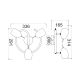 PHASING OUT SPOT III ROSETTE CHROME 3XGU10 LEGOLAS MC1163G