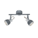 PHASING OUT WALL MOUNTED LUMINAIRE 2×GU10 METALLIC CEMENT SHADE 26×8×18,5CM INKA MC167792C PHASING OUT WALL MOUNTED LUMINAIRE 2×GU10 METALLIC CEMENT SHADE 26×8×18,5CM INKA MC167792C