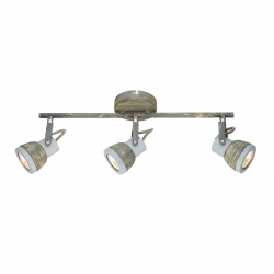PHASING OUT WALL MOUNTED LUMINAIRE 3×GU10 METALLIC RUST SHADE 45×10×19CM INKA MC167793R