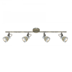 PHASING OUT WALL MOUNTED LUMINAIRE 4×GU10 METALLIC RUST SHADE 68×10×19CM INKA MC167794R