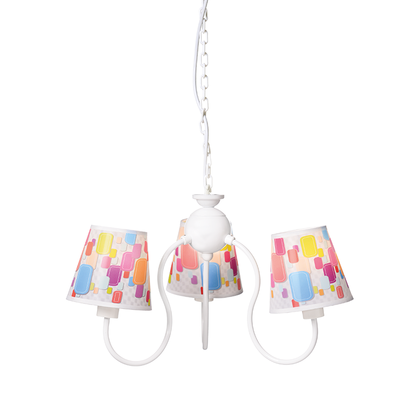 PHASING OUT KIDS PENDANT 3XE14 MULTICOLOR SHADE Φ50ΧΗ80CM RAINBOW MD130943