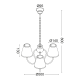 PHASING OUT KIDS PENDANT 3XE14 MULTICOLOR SHADE Φ50ΧΗ80CM RAINBOW MD130943