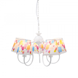 PHASING OUT KIDS PENDANT 5XE14 MULTICOLOR SHADE Φ50ΧΗ80CM RAINBOW MD130945 PHASING OUT KIDS PENDANT 5XE14 MULTICOLOR SHADE Φ50ΧΗ80CM RAINBOW MD130945
