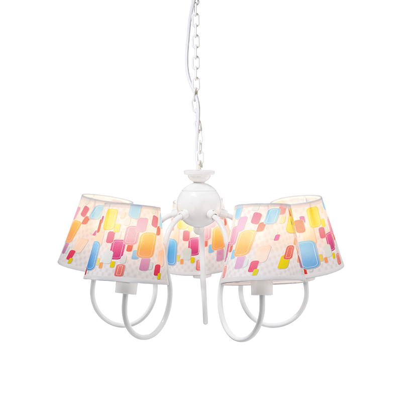 PHASING OUT KIDS PENDANT 5XE14 MULTICOLOR SHADE Φ50ΧΗ80CM RAINBOW MD130945 PHASING OUT KIDS PENDANT 5XE14 MULTICOLOR SHADE Φ50ΧΗ80CM RAINBOW MD130945