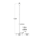 PHASING OUT FLOOR LAMP CHROME METAL 1XE27 BLACK CABLE RECTANGLE BASE Η123cm MIX MATCH MF15018CHB PHASING OUT FLOOR LAMP CHROME METAL 1XE27 BLACK CABLE RECTANGLE BASE Η123cm MIX MATCH MF15018CHB