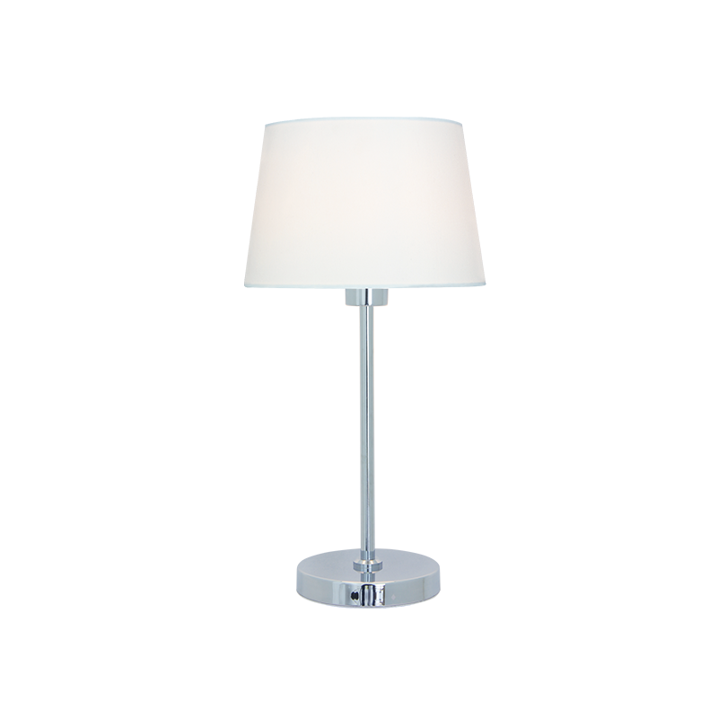 PHASING OUT METAL LUMINAIRE ΧΕ27 CHROME-WHITE CABLE CIRCLE BASE 29,8cm MIX amp MATCH MT15198CHW