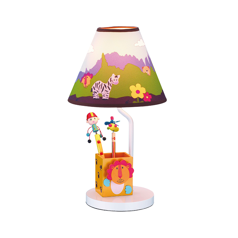 PHASING OUT KIDS TABLE LIGHT 1XE27 PENCILCASE JUNGLE Φ21ΧΗ40CM PAIGNIO MT91301