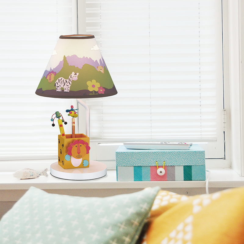 PHASING OUT KIDS TABLE LIGHT 1XE27 PENCILCASE JUNGLE Φ21ΧΗ40CM PAIGNIO MT91301