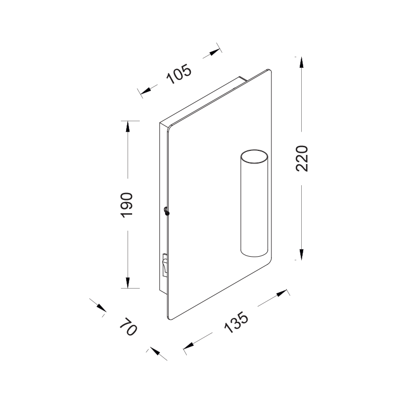 PHASING OUT KIDS WALL MOUNTED 1XE14 METAL WHITE 14Χ7ΧΗ22CM MARRIOT MXB150021A PHASING OUT KIDS WALL MOUNTED 1XE14 METAL WHITE 14Χ7ΧΗ22CM MARRIOT MXB150021A