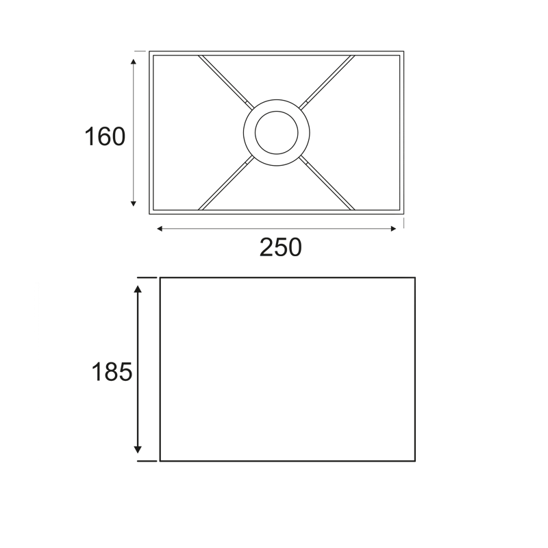 PHASING OUT PENDANT 70X8cm 4X40W G9 ADJUSTABLE MIX MATCH RECT25B