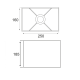 PHASING OUT PENDANT 70X8cm 4X40W G9 ADJUSTABLE MIX MATCH RECT25B