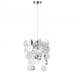 PHASING OUT PENDANT 1XE27 ACRYLIC+ CHROME METAL Φ30ΧΗ130CM FAIDRA SF171411P PHASING OUT PENDANT 1XE27 ACRYLIC+ CHROME METAL Φ30ΧΗ130CM FAIDRA SF171411P