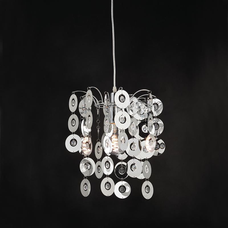 PHASING OUT PENDANT 1XE27 ACRYLIC+ CHROME METAL Φ30ΧΗ130CM FAIDRA SF171411P PHASING OUT PENDANT 1XE27 ACRYLIC+ CHROME METAL Φ30ΧΗ130CM FAIDRA SF171411P