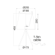 PHASING OUT TABLE LAMP 1ΧE27 3-LEGGED BLACK SHADE MILOS TNK75090BK1T PHASING OUT TABLE LAMP 1ΧE27 3-LEGGED BLACK SHADE MILOS TNK75090BK1T