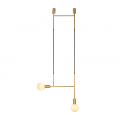 PHASING OUT PENDANT LUMINAIRE 2ΧE27 GOLD METAL 38X4X110CM KYOTO TNK852P38GD PHASING OUT PENDANT LUMINAIRE 2ΧE27 GOLD METAL 38X4X110CM KYOTO TNK852P38GD