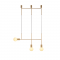 PHASING OUT PENDANT LUMINAIRE 3ΧE27 GOLD METAL 64X4X110CM KYOTO TNK853P64GD
