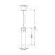 PHASING OUT PENDANT 1ΧGU10 METAL OPALGLASS+WOOD Φ10ΧΗ120CM POTHOS V110TR