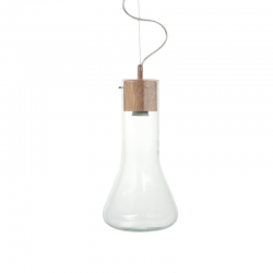PHASING OUT PENDANT 1ΧGU10 METAL COLOR WOOD + GLASS Φ20ΧΗ82,5CM POTHOS V120BO PHASING OUT PENDANT 1ΧGU10 METAL COLOR WOOD + GLASS Φ20ΧΗ82,5CM POTHOS V120BO