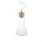 PHASING OUT PENDANT 1ΧGU10 METAL COLOR WOOD + GLASS Φ20ΧΗ82,5CM POTHOS V120BO