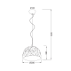 PHASING OUT PENDANT 1XE27 RESIN WHITE+SILVER POLYGON Φ38H120CM POLLOK V35078WS PHASING OUT PENDANT 1XE27 RESIN WHITE+SILVER POLYGON Φ38H120CM POLLOK V35078WS