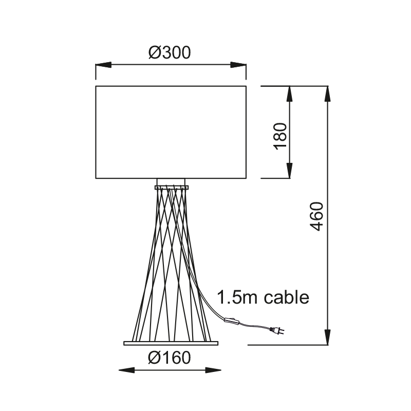 PHASING OUT TABLE LUMINAIRE 1XE27 WHITE METALLIC BASE+WHITE SHADE ACACIA V35135TWH PHASING OUT TABLE LUMINAIRE 1XE27 WHITE METALLIC BASE+WHITE SHADE ACACIA V35135TWH
