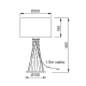 PHASING OUT TABLE LUMINAIRE 1XE27 WHITE METALLIC BASE+WHITE SHADE ACACIA V35135TWH PHASING OUT TABLE LUMINAIRE 1XE27 WHITE METALLIC BASE+WHITE SHADE ACACIA V35135TWH