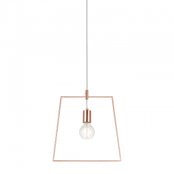 PHASING OUT PENDANT 1XE27 METAL COPPER quadrilateral 35ΧΗ120CM TWIGGY V35183CP