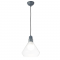 PHASING OUT PENDANT 1XE27 GLASS + METAL GREY Φ24ΧΗ120CM CIELOS V36035CM