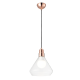 PHASING OUT PENDANT 1XE27 GLASS + BRONZE METALLIC Φ24ΧΗ120CM CIELOS V36035RG