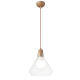 PHASING OUT PENDANT 1XE27 GLASS + METAL WOOD PAINTING Φ24ΧΗ120CM CIELOS V36035WD PHASING OUT PENDANT 1XE27 GLASS + METAL WOOD PAINTING Φ24ΧΗ120CM CIELOS V36035WD
