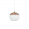 PHASING OUT PENDANT 1XE27 METAL COLOR WOOD + OPAL GLASS Φ23ΧΗ120CM BELLOTA V36120