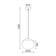 PHASING OUT PENDANT 1XE27 METAL COLOR WOOD + OPAL GLASS Φ23ΧΗ120CM BELLOTA V36120 PHASING OUT PENDANT 1XE27 METAL COLOR WOOD + OPAL GLASS Φ23ΧΗ120CM BELLOTA V36120