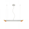 PHASING OUT PENDANT 2ΧGU10 METAL WHITE+GOLD Φ6Χ80XH120CM TITAN V362952PWG