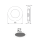 RECESSED NICKEL MATT ROUND LED SPOT 2W 3000K 155Lm 230V AC 100° Ra80 ARED230RNM RECESSED NICKEL MATT ROUND LED SPOT 2W 3000K 155Lm 230V AC 100° Ra80 ARED230RNM