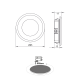 RECESSED WHITE ROUND LED SPOT 2W 4000K 160Lm 230V AC 100° Ra80 ARED240RW RECESSED WHITE ROUND LED SPOT 2W 4000K 160Lm 230V AC 100° Ra80 ARED240RW