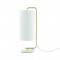 TABLE LUMINAIRE 1XE27 OSAKA GOLD METAL+WHITE SHADE-MARBLE IP20 20,4X18XH51CM ML121811T