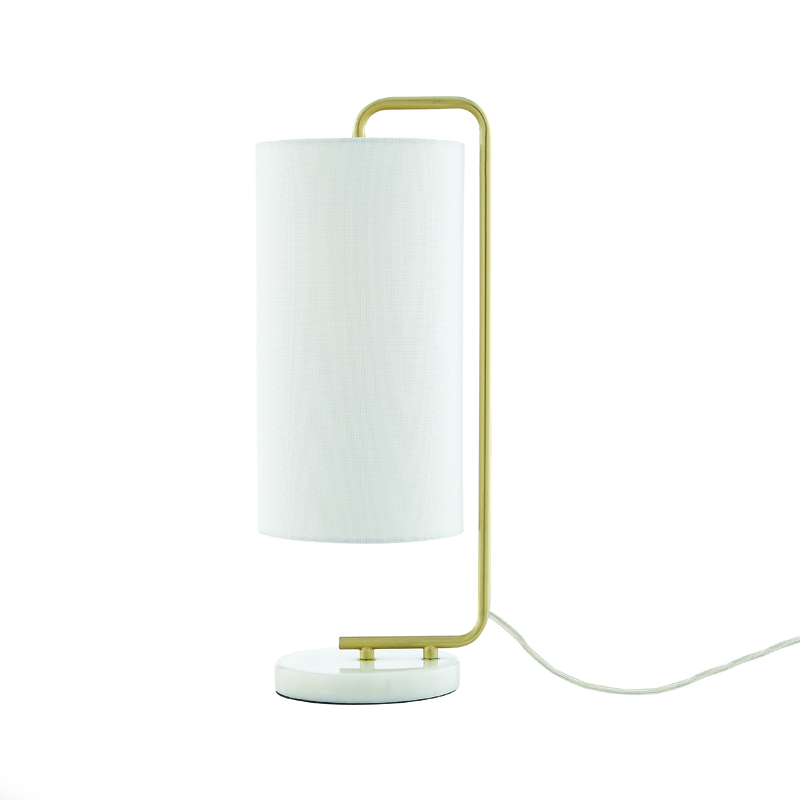 TABLE LUMINAIRE 1XE27 OSAKA GOLD METAL+WHITE SHADE-MARBLE IP20 20,4X18XH51CM ML121811T TABLE LUMINAIRE 1XE27 OSAKA GOLD METAL+WHITE SHADE-MARBLE IP20 20,4X18XH51CM ML121811T