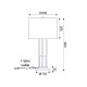 TABLE LUMINAIRE 1ΧΕ27 BELIZE GOLD METAL+WHITE SHADE-MARBLE IP20 D35,6XH66CM ML127161TGW TABLE LUMINAIRE 1ΧΕ27 BELIZE GOLD METAL+WHITE SHADE-MARBLE IP20 D35,6XH66CM ML127161TGW