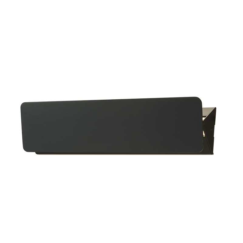 WALL MOUNTED LED 10W 3000K ALUMINUM BLACK 31X8X5,5CM PYRAMID ZD806410LEDBK