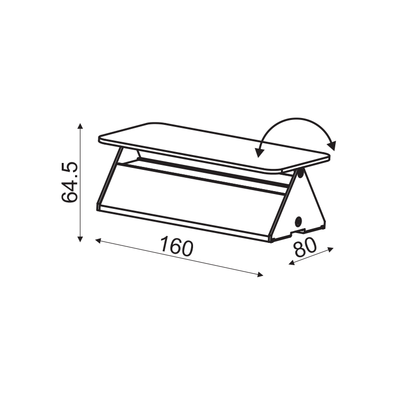 WALL MOUNTED LED 5W 3000K ALUMINUM WHITE 16X8X5,5CM PYRAMID ZD80645LEDWH