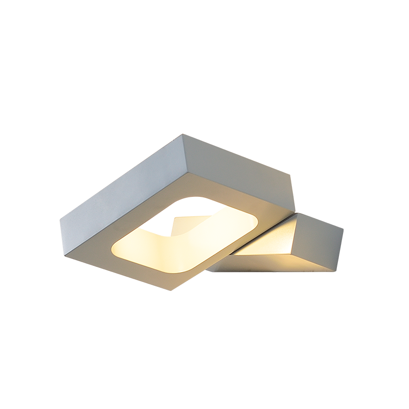 WALL MOUNTED LED 6W 3000K ALUMINUM GREY 14,5X13X3CM CYCLOP ZD80856LEDGY