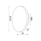 WALL LUMINAIRE LED 5W 3000K DARK WOOD SHADE MDF CIRCLE Φ14XH3,6CM ECLIPSE ZM1705LEDWDW WALL LUMINAIRE LED 5W 3000K DARK WOOD SHADE MDF CIRCLE Φ14XH3,6CM ECLIPSE ZM1705LEDWDW