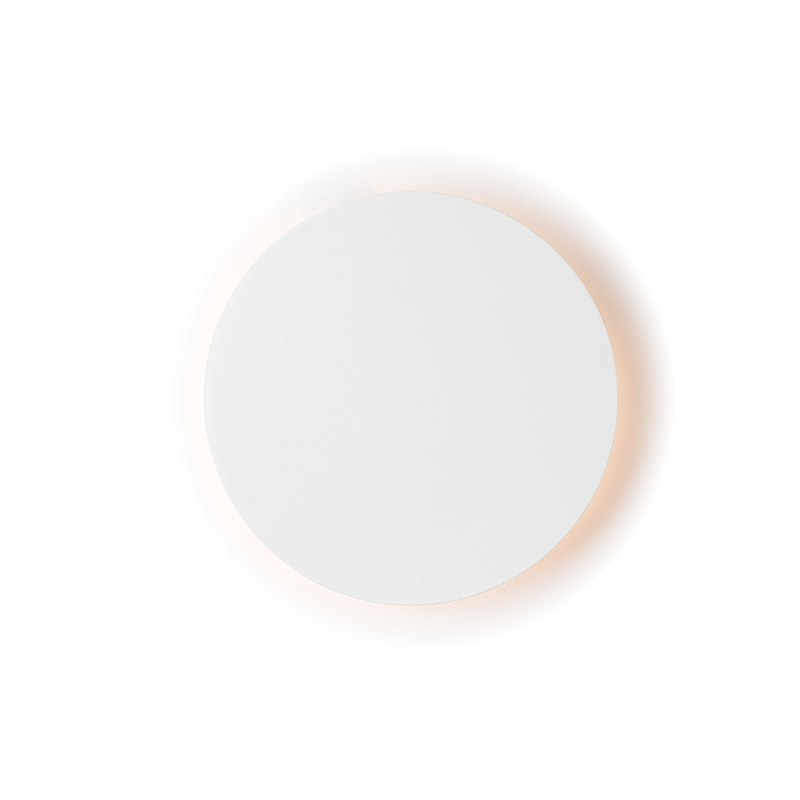 WALL LUMINAIRE LED 5W 3000K WHITE MDF CIRCLE Φ14ΧΗ3,6CM ECLIPSE ZM1705LEDWW WALL LUMINAIRE LED 5W 3000K WHITE MDF CIRCLE Φ14ΧΗ3,6CM ECLIPSE ZM1705LEDWW