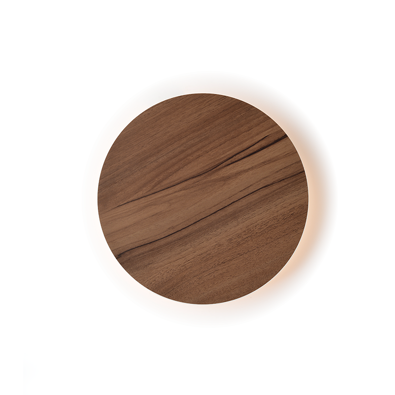 WALL LUMINAIRE LED 10W 3000K DARK WOOD SHADE MDF CIRCLE Φ22XH3,6CM ECLIPSE ZM1710LEDWDW WALL LUMINAIRE LED 10W 3000K DARK WOOD SHADE MDF CIRCLE Φ22XH3,6CM ECLIPSE ZM1710LEDWDW