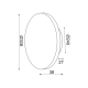 WALL LUMINAIRE LED 15W 3000K ANTIQUE BRASS MDF CIRCLE Φ30ΧΗ3,6CM ECLIPSE ZM1715LEDWG WALL LUMINAIRE LED 15W 3000K ANTIQUE BRASS MDF CIRCLE Φ30ΧΗ3,6CM ECLIPSE ZM1715LEDWG