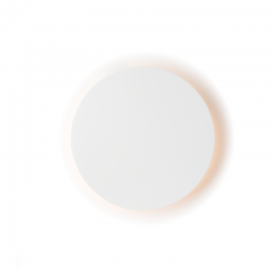 WALL LUMINAIRE LED 15W 3000K WHITE MDF CIRCLE Φ30ΧΗ3,6CM ECLIPSE ZM1715LEDWW WALL LUMINAIRE LED 15W 3000K WHITE MDF CIRCLE Φ30ΧΗ3,6CM ECLIPSE ZM1715LEDWW