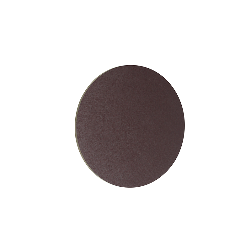 WALL MOUNTED LUMINAIRE LED 24W 3000Κ 1920LM DARK BROWN LEATHER MDF CIRCLE Φ40ΧΗ3,6CM ECLIPSE ZM1724LEDWDL WALL MOUNTED LUMINAIRE LED 24W 3000Κ 1920LM DARK BROWN LEATHER MDF CIRCLE Φ40ΧΗ3,6CM ECLIPSE ZM1724LEDWDL