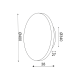 WALL MOUNTED LUMINAIRE LED 24W 3000Κ 1920LM DARK BROWN LEATHER MDF CIRCLE Φ40ΧΗ3,6CM ECLIPSE ZM1724LEDWDL WALL MOUNTED LUMINAIRE LED 24W 3000Κ 1920LM DARK BROWN LEATHER MDF CIRCLE Φ40ΧΗ3,6CM ECLIPSE ZM1724LEDWDL