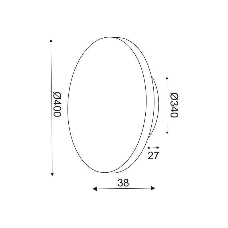 WALL MOUNTED LUMINAIRE LED 24W 3000Κ 1920LM TERRAZZO MDF CIRCLE Φ40ΧΗ3,6CM ECLIPSE ZM1724LEDWT WALL MOUNTED LUMINAIRE LED 24W 3000Κ 1920LM TERRAZZO MDF CIRCLE Φ40ΧΗ3,6CM ECLIPSE ZM1724LEDWT